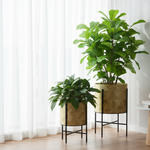 Load image into Gallery viewer, Gold Geometric Plant Holder