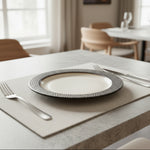 Load image into Gallery viewer, Black and White Ceramic Dinnerware Set