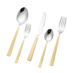 Load image into Gallery viewer, Half Gold Cutlery Set