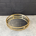 Load image into Gallery viewer, Gold Round Tray