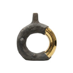 Load image into Gallery viewer, Wood and Gold design Decorative Vase