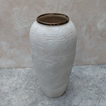 Load image into Gallery viewer, White Textured Vase
