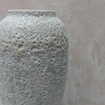 Load image into Gallery viewer, White Ceramic Vase with Foam Texture
