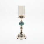 Load image into Gallery viewer, Gold and Green Candle Holder