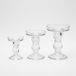 Load image into Gallery viewer, Glass Pillar Candle Holder