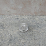 Load image into Gallery viewer, Glass Ribbed Candle Holder