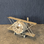 Load image into Gallery viewer, White and Red Aeroplane Clock