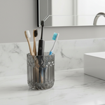 Load image into Gallery viewer, Black Glass Bathroom Holder