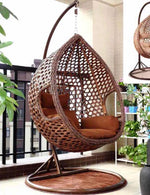 Load image into Gallery viewer, Elegant Dark Brown Woven Hanging Swing Chair