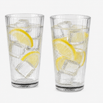Load image into Gallery viewer, Striped Drinking Glass
