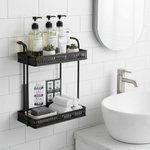 Load image into Gallery viewer, 2 Layer Black Rectangle Hanging Rack