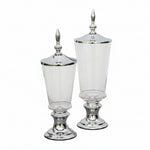 Load image into Gallery viewer, V-Pillar Candy Jar Silver