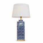 Load image into Gallery viewer, Blue & White Ceramic Table Lamp