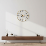 Load image into Gallery viewer, Gold Open-Face Wall Clock