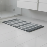 Load image into Gallery viewer, Grey & White Bathroom Carpet 45cm x75cm