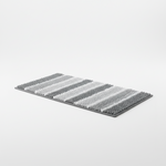 Load image into Gallery viewer, Grey & White Bathroom Carpet 45cm x75cm