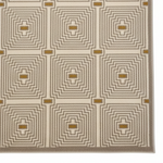 Load image into Gallery viewer, Grey Gold Geometric Rug
