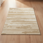 Load image into Gallery viewer, Beige Wavy Abstract Rug