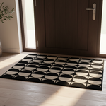 Load image into Gallery viewer, Black Petal Door Mat