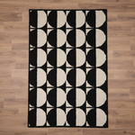 Load image into Gallery viewer, Black Petal Door Mat