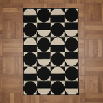 Load image into Gallery viewer, Black Oval Door Mat