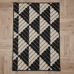 Load image into Gallery viewer, Black Plaid Door Mat