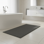 Load image into Gallery viewer, Charcoal Plain Bathroom Runner