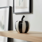 Load image into Gallery viewer, Black & White Pumpkin Ornament