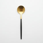 Load image into Gallery viewer, Black & Gold Cutlery Set