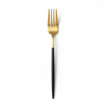 Load image into Gallery viewer, Black & Gold Cutlery Set