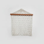 Load image into Gallery viewer, Teak-Bar Polyester Rope Hammock