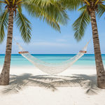 Load image into Gallery viewer, Teak-Bar Polyester Rope Hammock