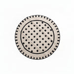 Load image into Gallery viewer, Ivory Diamond Round Rug