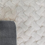 Load image into Gallery viewer, White Chevron Textured Shag Rug