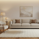 Load image into Gallery viewer, White Chevron Textured Shag Rug