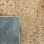 Load image into Gallery viewer, Beige Diamond Textured Shag Rug