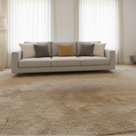 Load image into Gallery viewer, Beige High-Pile Shag Rug