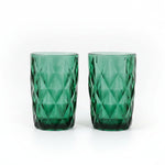 Load image into Gallery viewer, Green Drinking Glass