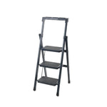 Load image into Gallery viewer, 3 Step Folding Ladder Black