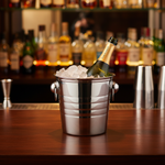 Load image into Gallery viewer, Ribbed Stainless Steel Ice Bucket
