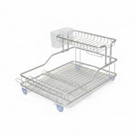 Load image into Gallery viewer, Two-Tier Silver Dish Rack