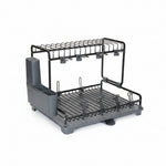 Load image into Gallery viewer, Two-Tier Black Dish Rack