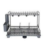 Load image into Gallery viewer, Two-Tier Black Dish Rack