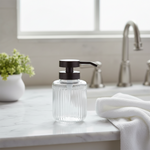 Load image into Gallery viewer, Clear Ribbed Soap Dispenser