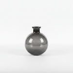 Load image into Gallery viewer, Smoke Teal Round Glass Vase