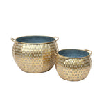 Load image into Gallery viewer, Gold Hammered Planter Bowl