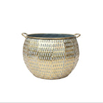 Load image into Gallery viewer, Gold Hammered Planter Bowl