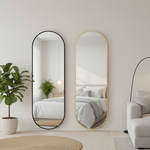 Load image into Gallery viewer, Gold Black Full-Length Mirror
