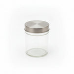 Load image into Gallery viewer, Round Glass Jar with Silver Lid
