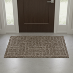Load image into Gallery viewer, Taupe Geometric Door Mat
